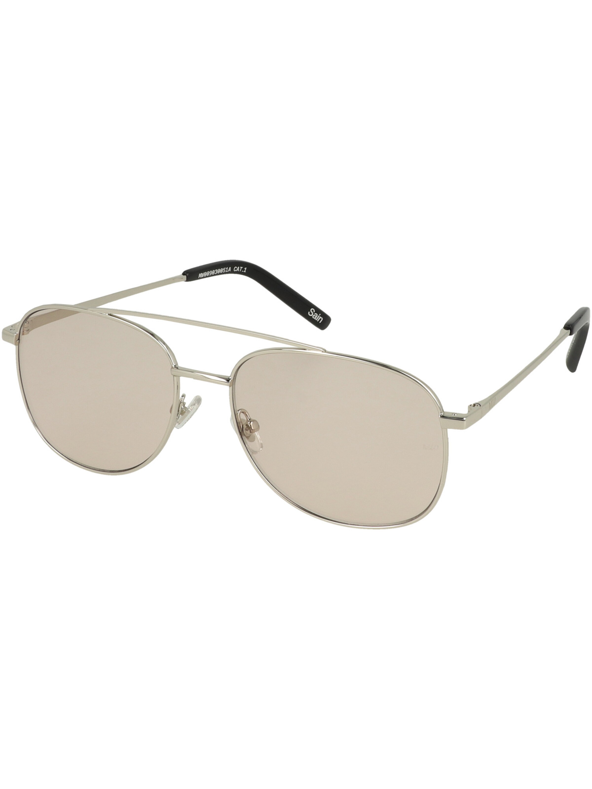 MessyWeekend Sunglasses ' SAIN ' in Silver: front