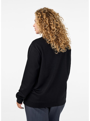 Zizzi Sweatshirt 'Vigga' in Black