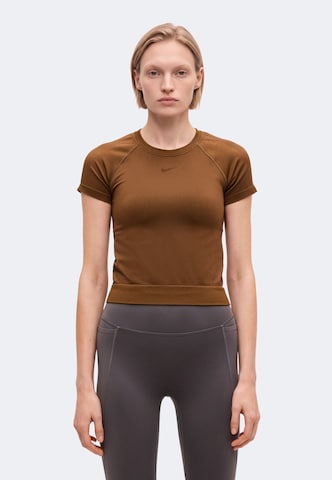 NIKE Funktionsshirt 'NP' in Braun: Vorderseite