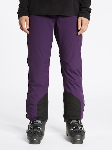 ZIENER Regular Workout Pants 'TILLA' in Purple: front