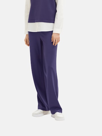 TOM TAILOR Loose fit Trousers in Blue: front