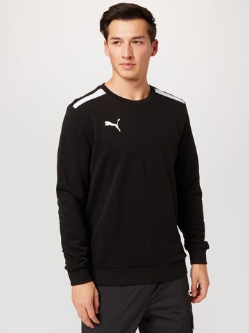 PUMA Sportsweatshirt in Zwart: voorkant