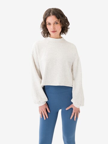 Les Lunes Pullover 'Leo' in Beige: Vorderseite