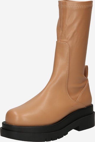 Misspap Boots in Beige: front