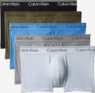 Calvin Klein Underwear Boxershorts in XS/Short in azur / pastellblau / grau / oliv / schwarz, Produktansicht