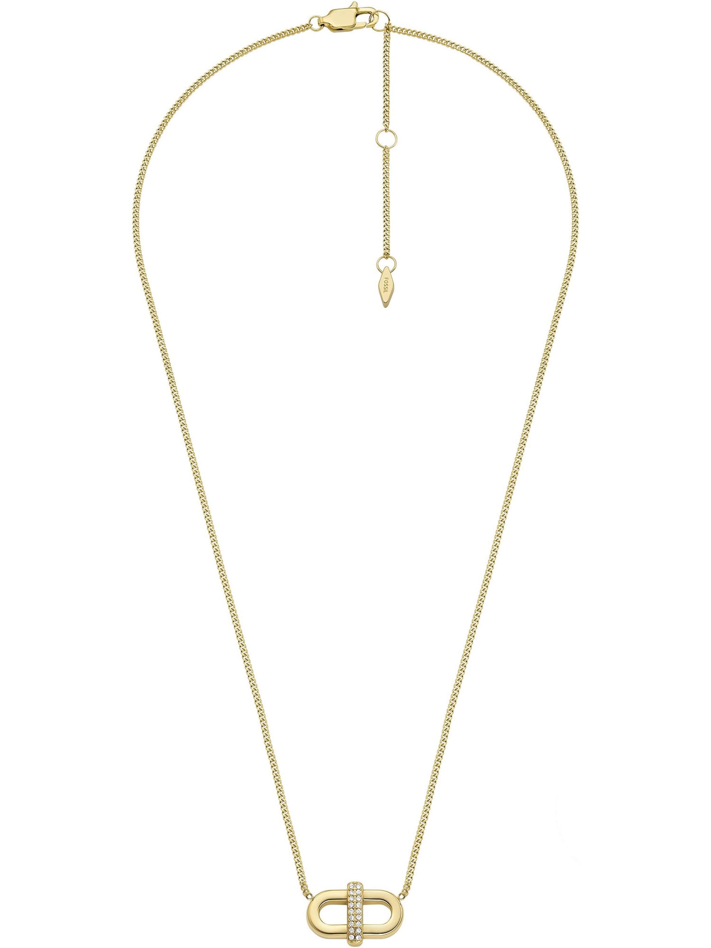 FOSSIL Necklace in Gold: front