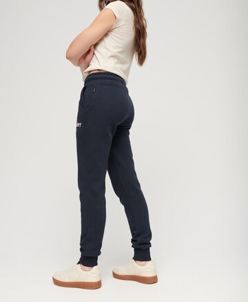 Coupe slim Pantalon 'Luxe' Superdry en bleu