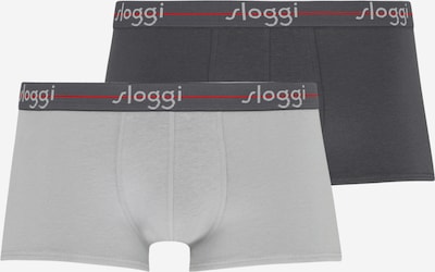 SLOGGI Bokserice 'Start' u svijetlosiva / crvena / crna, Pregled proizvoda