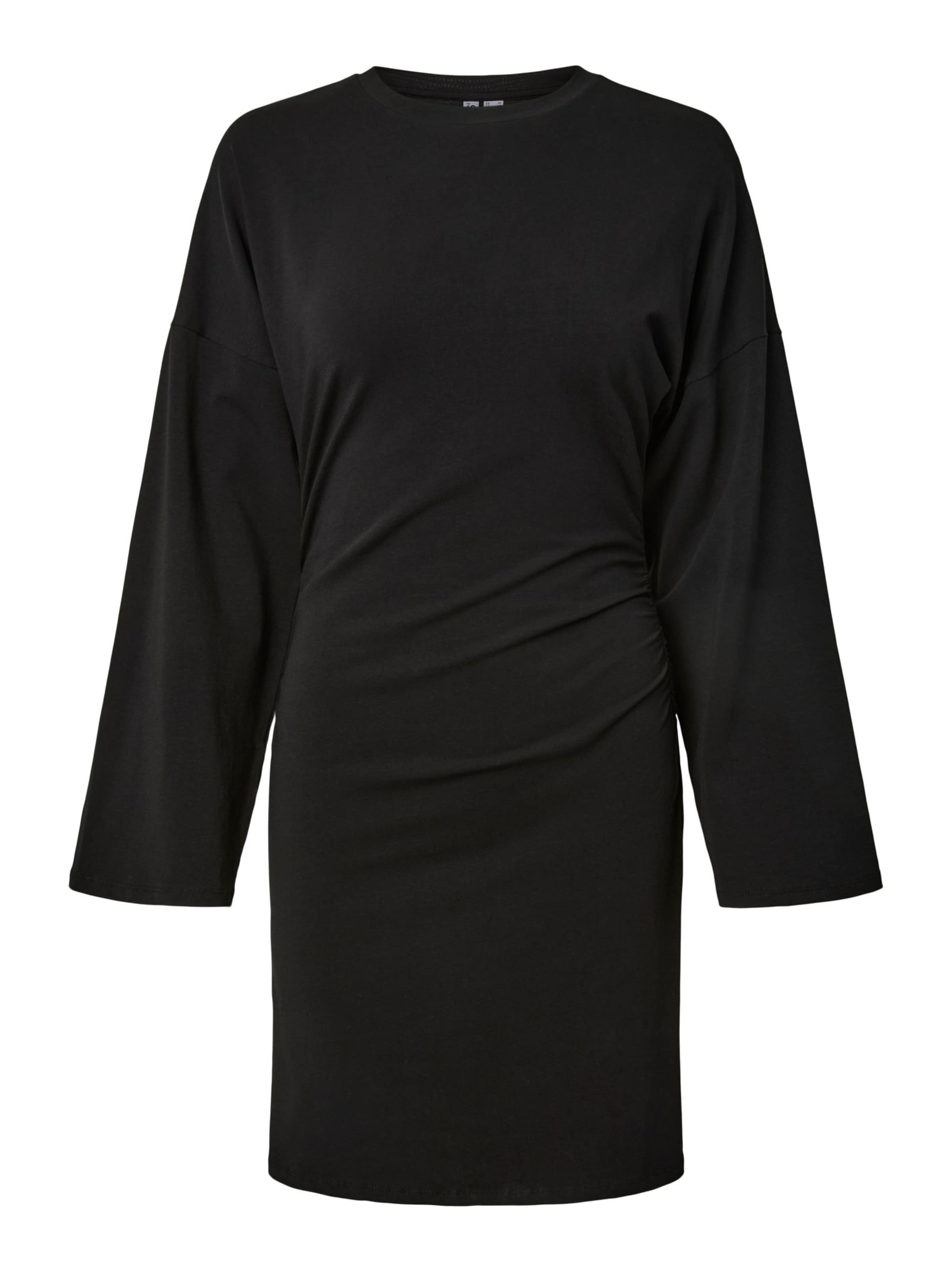 PIECES Kleid 'PCALLI' in Schwarz: Vorderseite