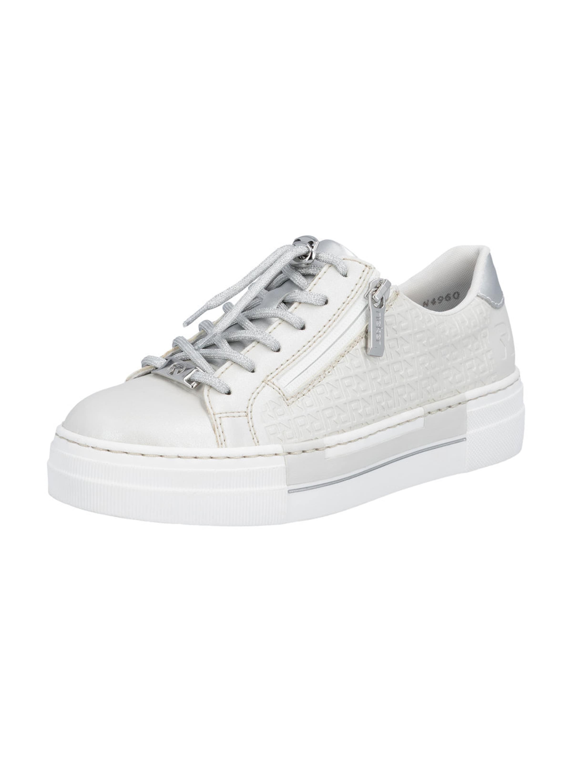 Rieker Låg sneaker i silver: framsida