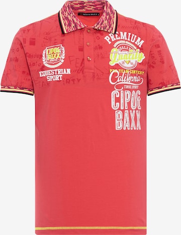 CIPO & BAXX Shirt in Rood: voorkant