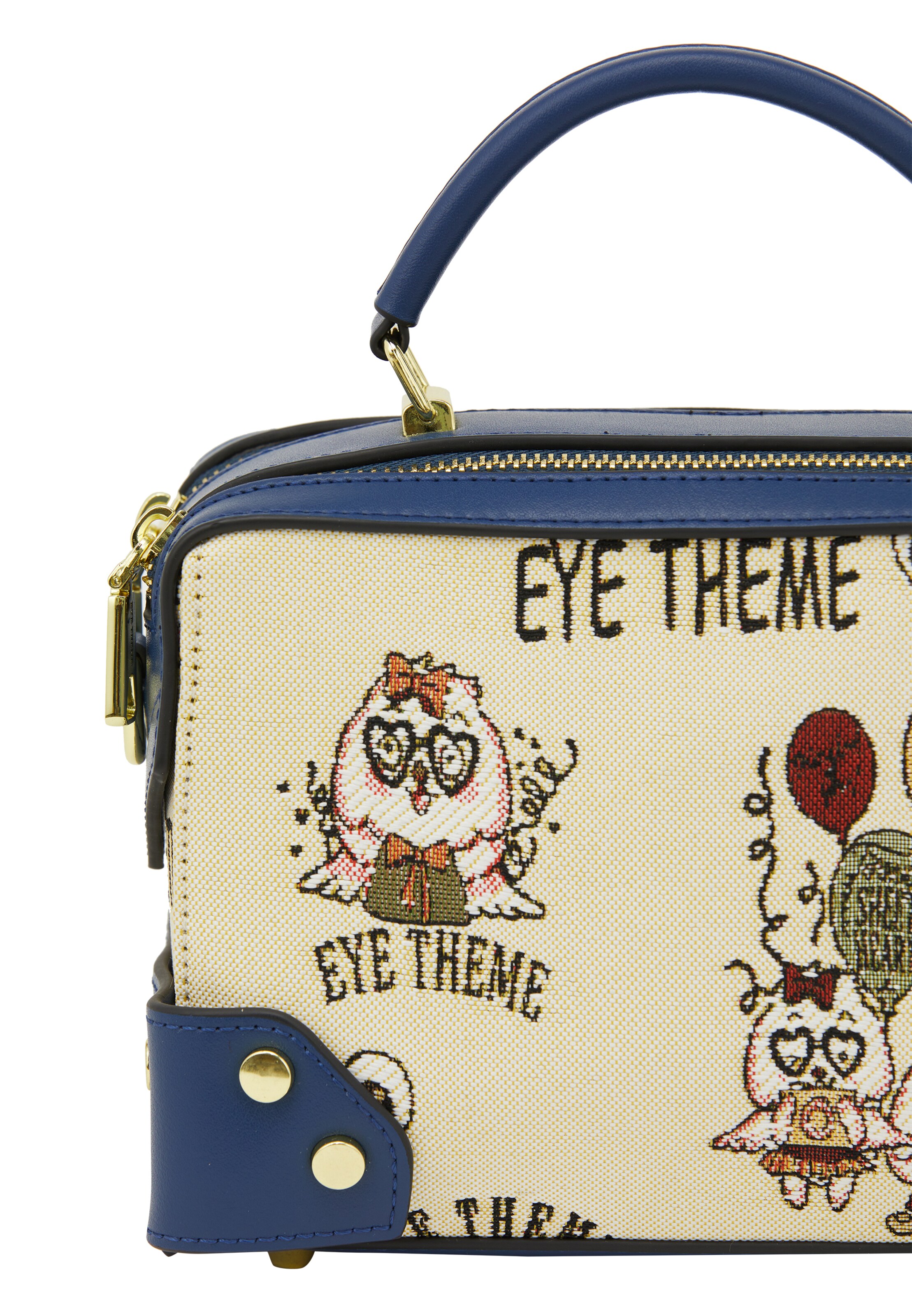 MYMO Τσάντα χειρός 'Pop Eyetheme' σε λευκό