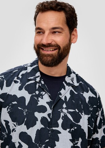 s.Oliver Red Label Big & Tall Regular fit Button Up Shirt in Blue