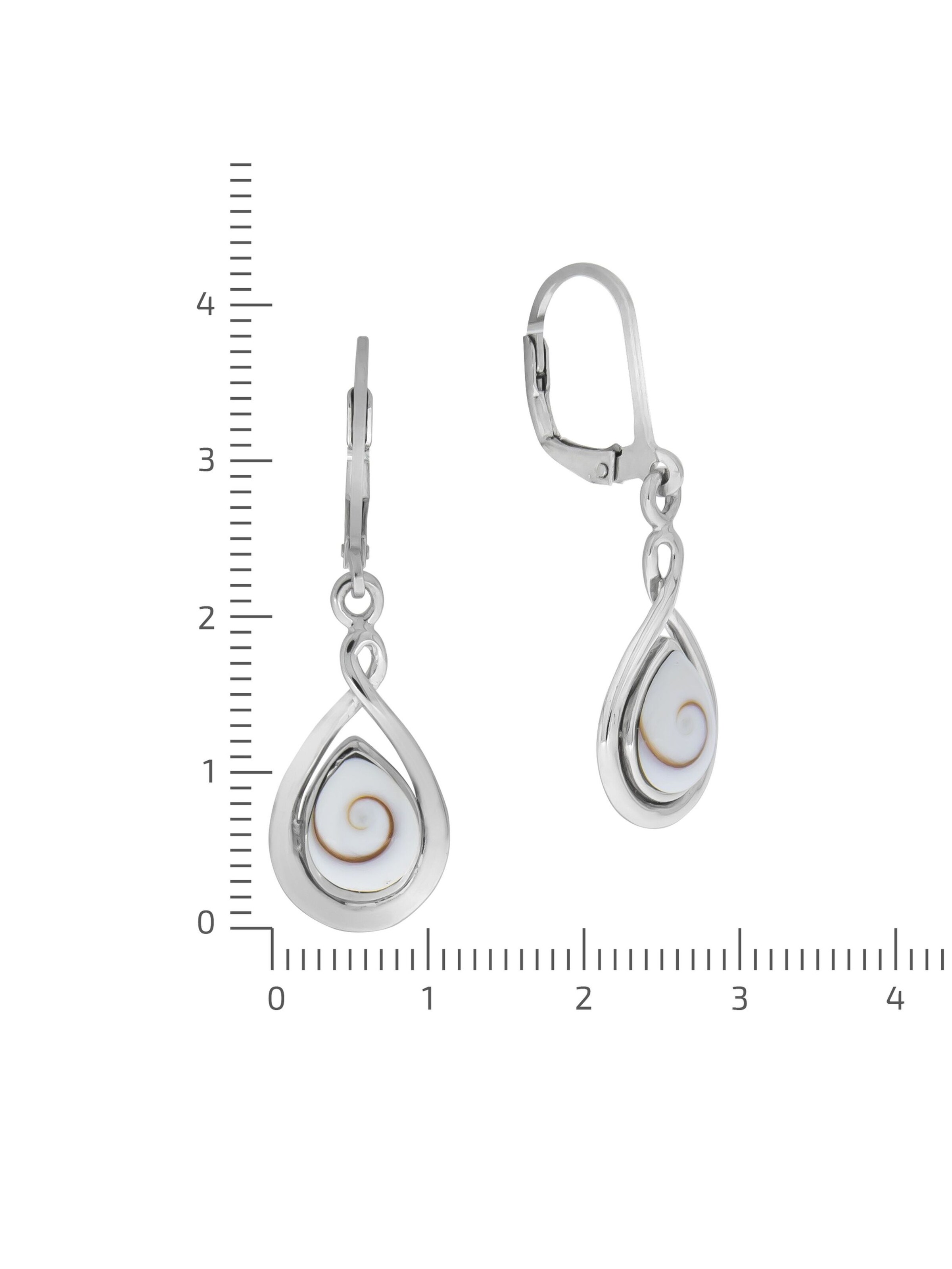 Boucles d'oreilles Zeeme en blanc