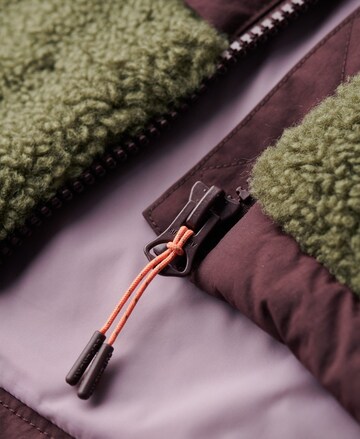 Superdry Fleece jas in Groen