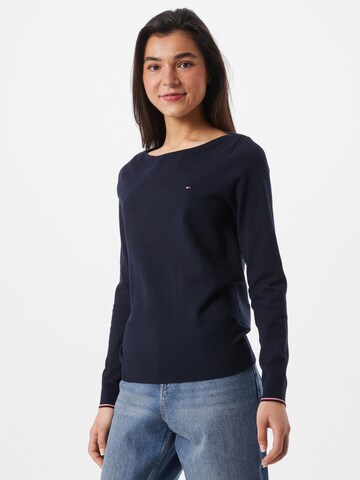 TOMMY HILFIGER Trui 'Ivy' in Blauw: voorkant