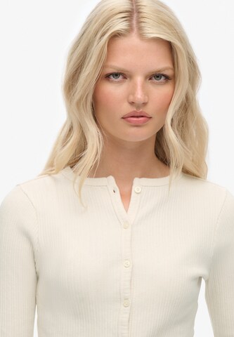 Superdry Gebreid vest in Wit