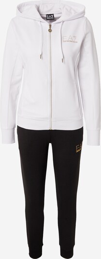 EA7 Emporio Armani Joggingpak in de kleur Zwart / Offwhite, Productweergave