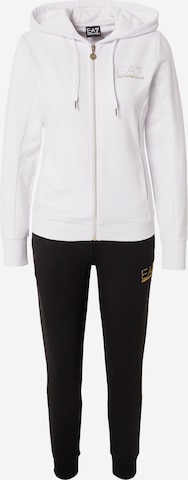 EA7 Emporio Armani Joggingpak in Zwart: voorkant