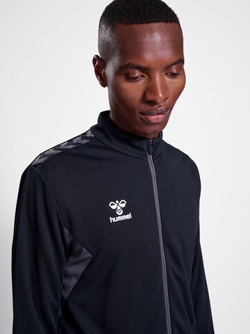 Hummel Athletic Zip-Up Hoodie in Black