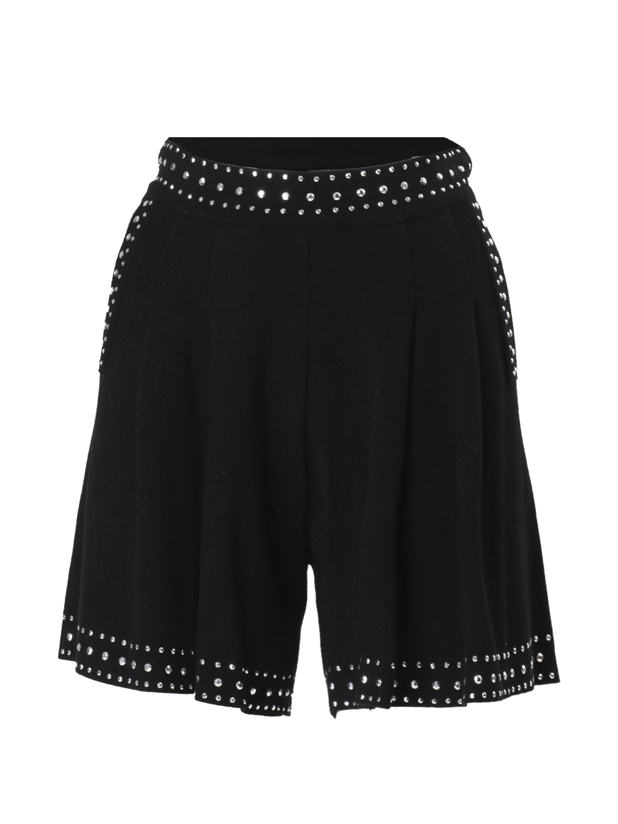 melns Influencer Platas staras Bikses: no priekšpuses