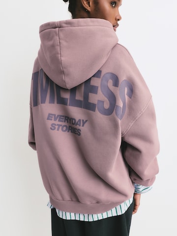Pull&Bear Sweatshirt i lilla: forside