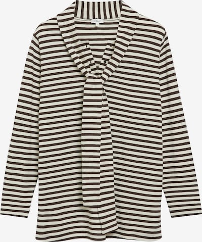 s.Oliver Shirt in XXL in dunkelbraun / weiß, Produktansicht