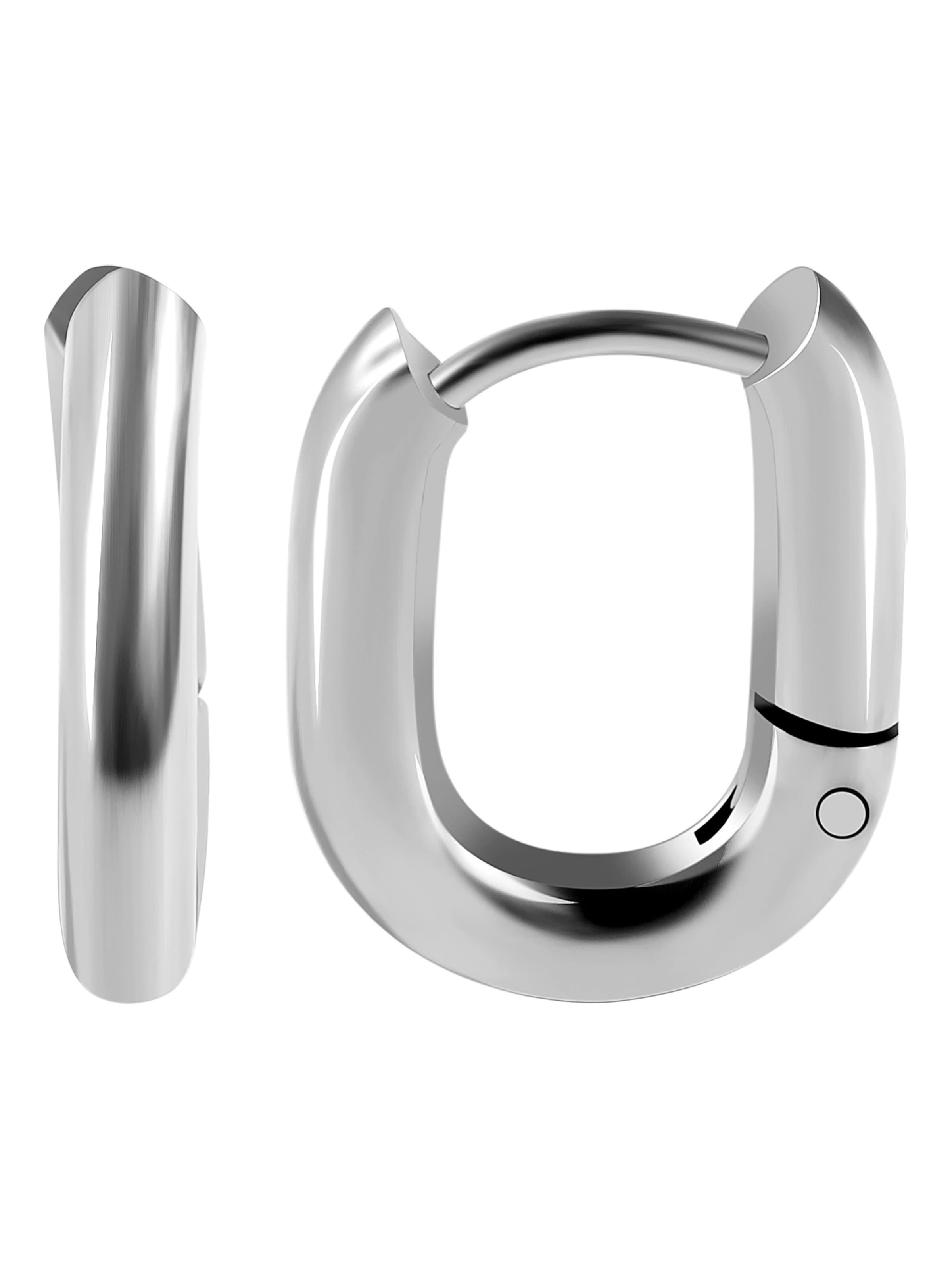 Akzent Earrings 'Milas, langlebig' in Silver