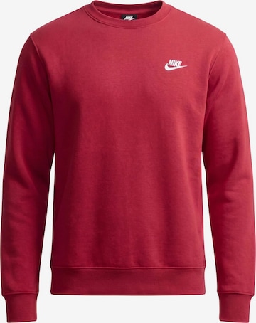 Sweat-shirt 'CLUB' Nike Sportswear en rouge : devant