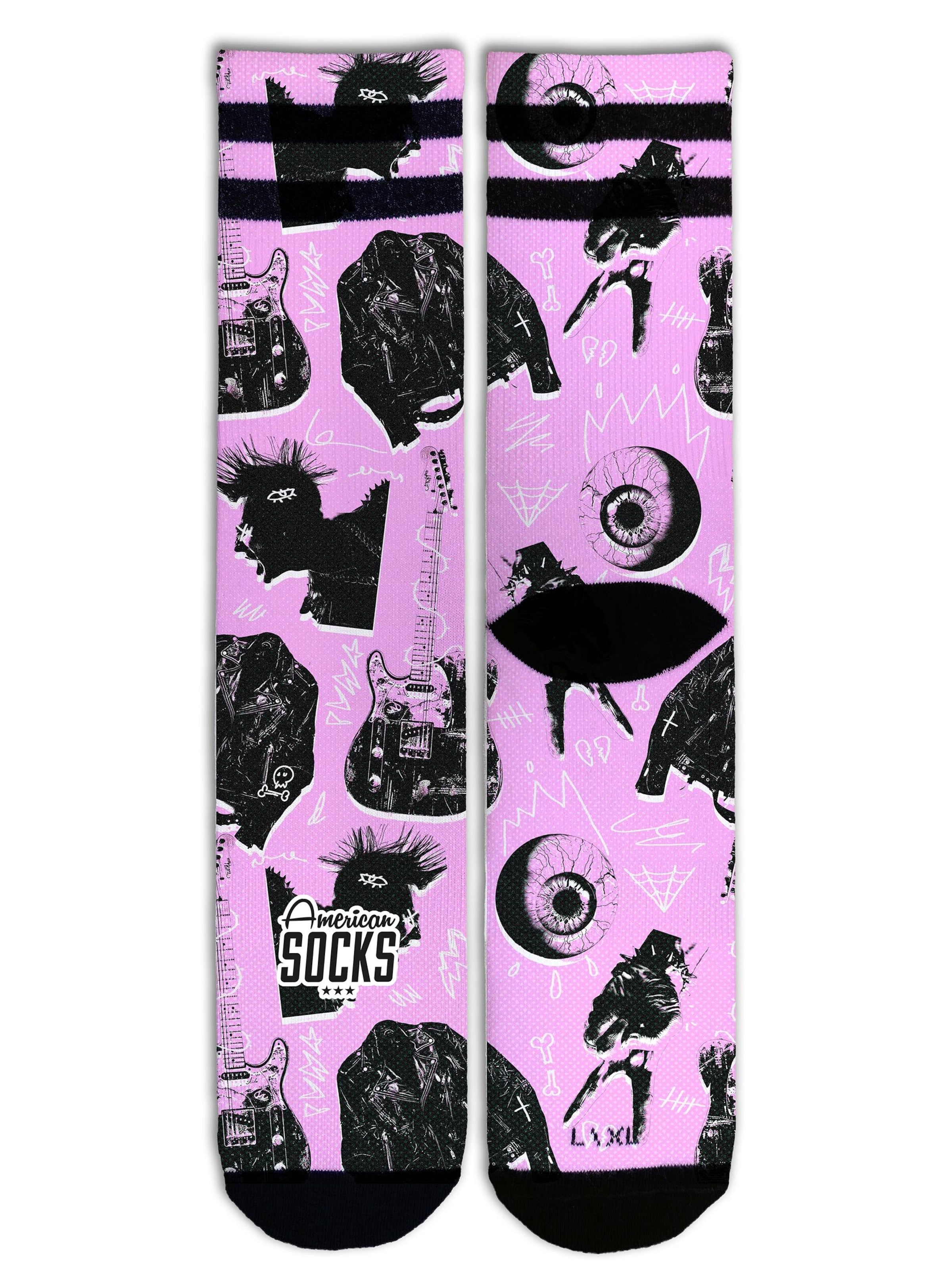 Calzino 'Street Riot' di American Socks in nero