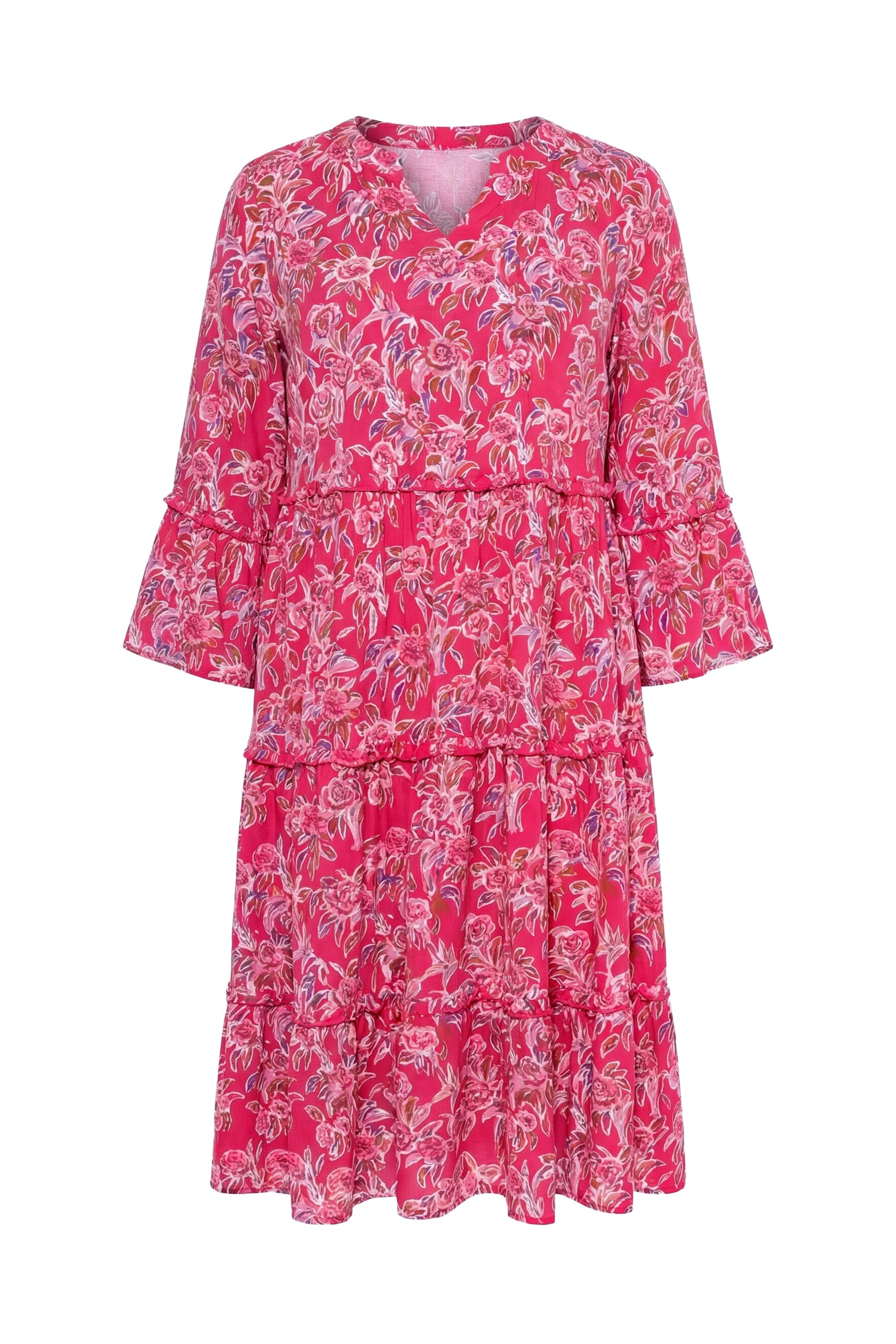 Ulla Popken Dress in Pink: front