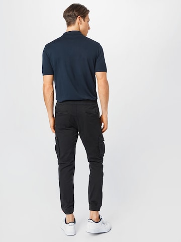 ALPHA INDUSTRIES Дънки Tapered Leg Карго панталон в черно