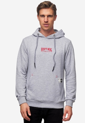 Rusty Neal Sweatshirt in Grau: predná strana