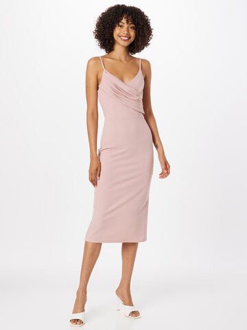 Skirt & Stiletto Cocktail dress 'MELINDA' in Pink: front