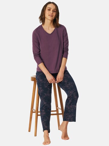 SCHIESSER Pyjama ' UNCOVER Nightwear ' in Lila