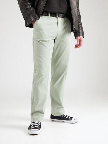 Lindbergh - Loosefit Pantalón chino 'Superflex' en verde: frente