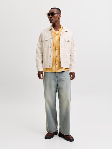 Jack & Jones Premium Comfort Fit Skjorta 'JPRBLUBILBAO' i gul