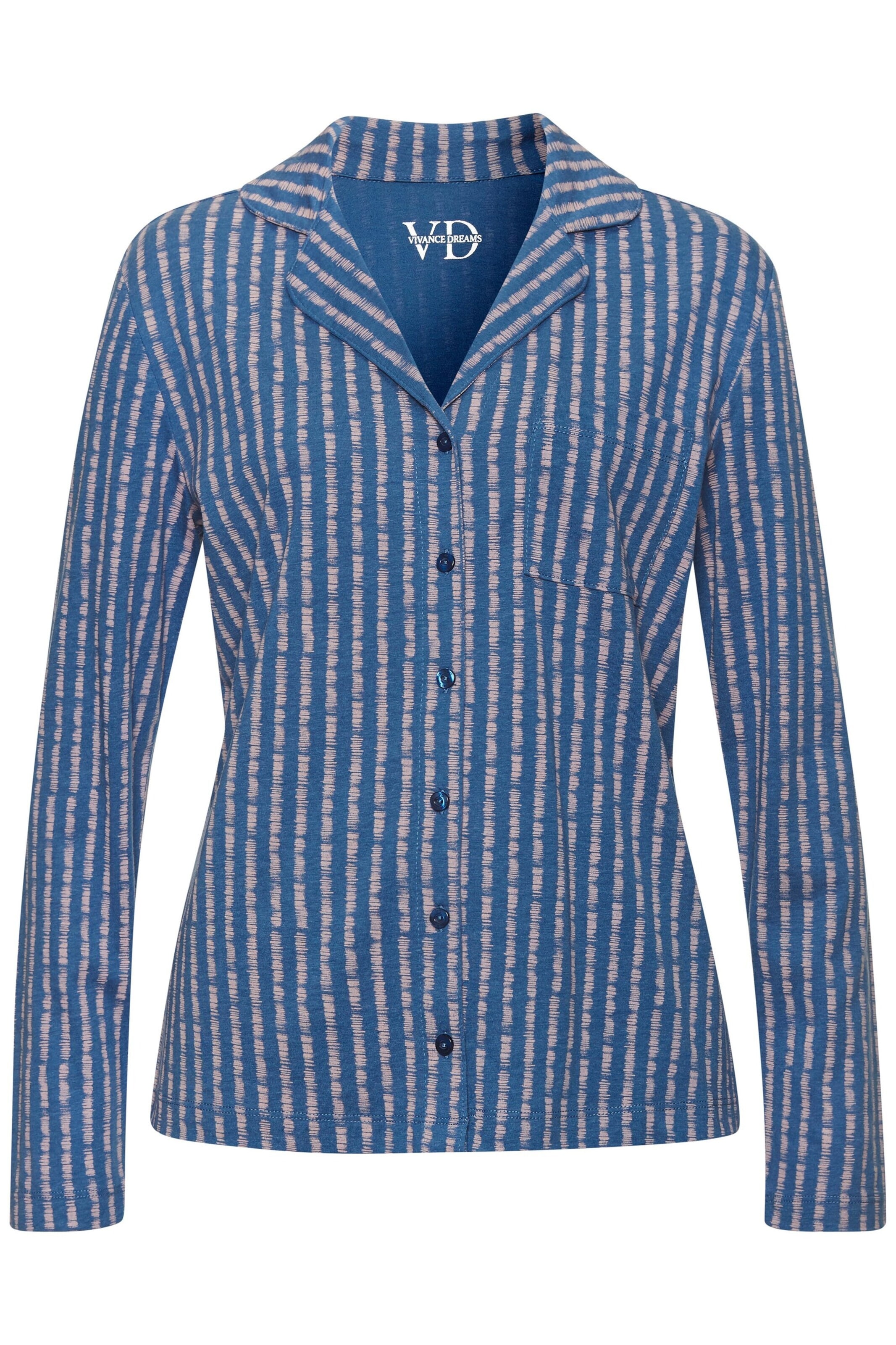 Chemise de nuit VIVANCE en bleu : devant