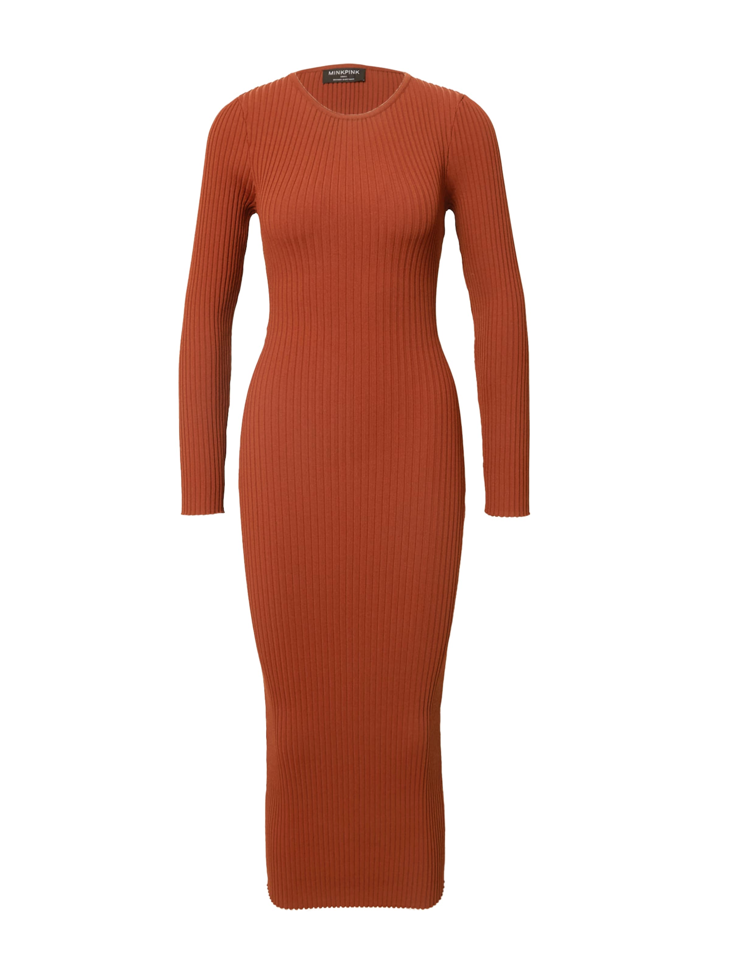 MINKPINK Knit dress 'ALBA' in Orange: front