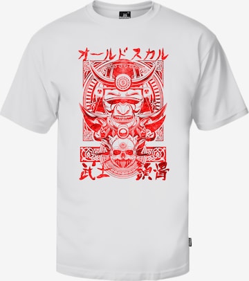 Oldskull T-Shirt in Weiß: Vorderseite