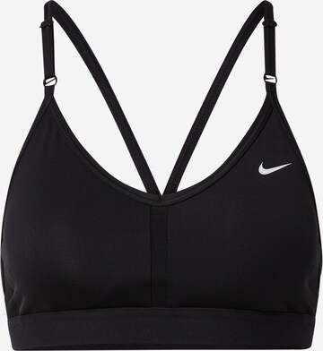 Bustino Reggiseno sportivo 'Indy' di NIKE in nero: frontale