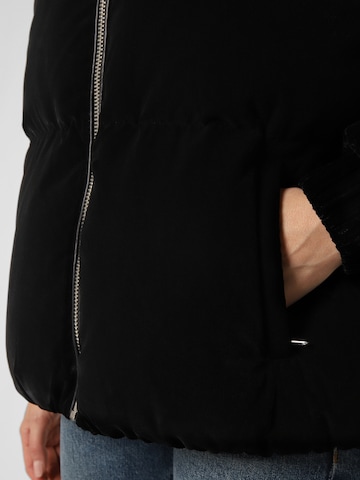 TOMMY HILFIGER Between-Season Jacket 'Modern Velvet' in Black