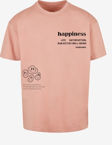 F4NT4STIC T-Shirt 'Happiness' in Orange: predná strana