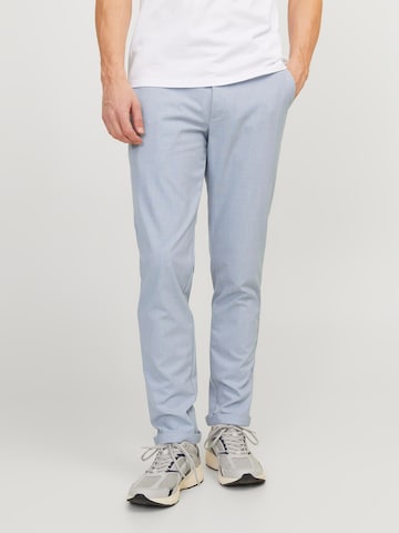 Coupe slim Pantalon chino 'Marco Connor' JACK & JONES en bleu : devant