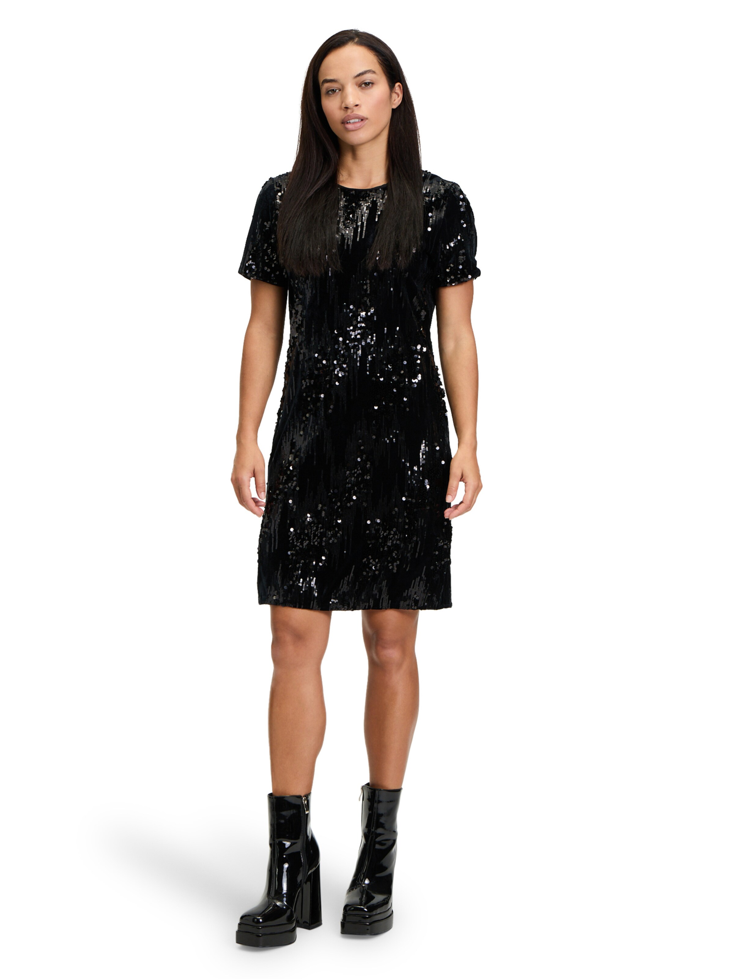 Cartoon Kleid in Schwarz