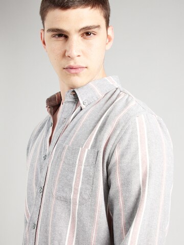 AÉROPOSTALE Regular fit Button Up Shirt in Grey