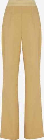 NOCTURNE - Loosefit Pantalón plisado en marrón
