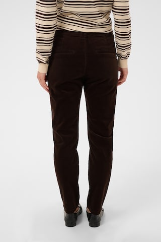 Coupe slim Pantalon Part Two en marron
