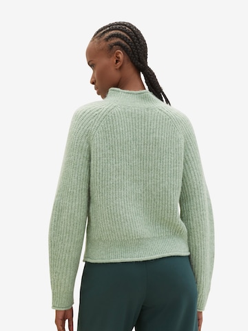 TOM TAILOR DENIM Sweater in Green