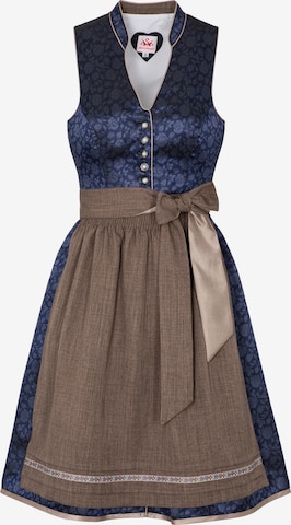 SPIETH & WENSKY Dirndl 'Werny' in Blauw: voorkant